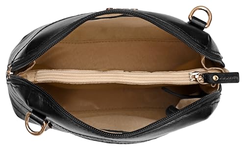 eske Gratia Genuine Leather Printed Womens Mini Shoulder Bag with Detachable Sling Strap