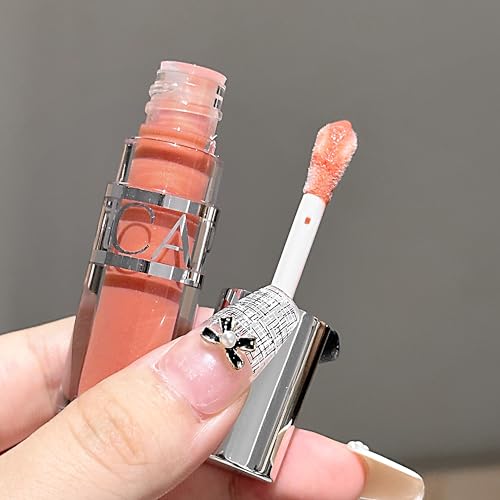 Cappuvini Moist Shiny And Rich Lip Gloss | Hydrating Lip Care for Smooth, Dewy Lips | High-Shine Lightweight Liquid | Nude Pink Coffee Red Wine Rose Jelly Shades | Glossy Finish Lipstick for Women Girls Teens Gen Z Beauty Makeup Aesthetic | Cute Adorable