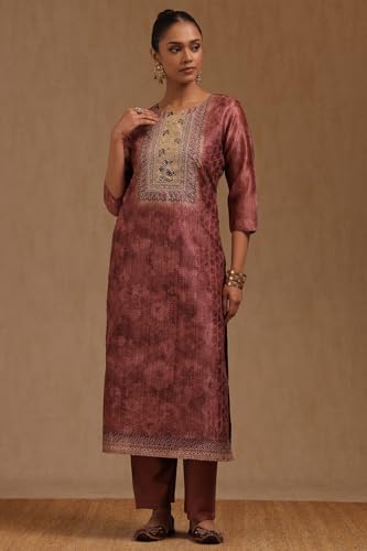 Soch Women's Art Silk Salwar Suit Set (SMUA5CD2081_Onion Pink