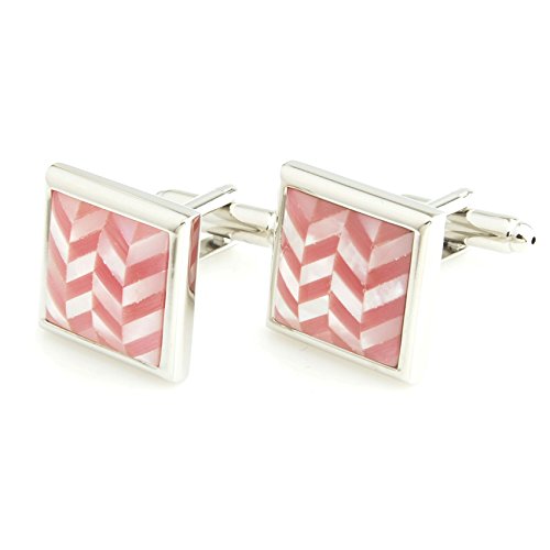 Peluche Multiple Natural Mother of Pearl Stone (Semi-precious) Cufflinks for Men