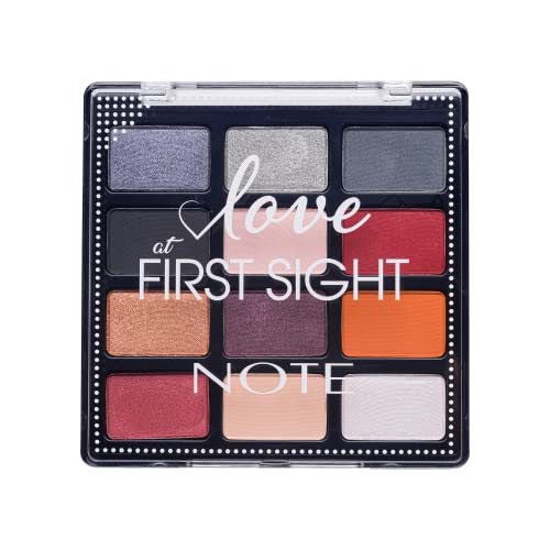 Note Cosmetics Love At First Sight Eyeshadow Palette 203, Matte Finish, Multicolor 15.6 g (Pack of 1)