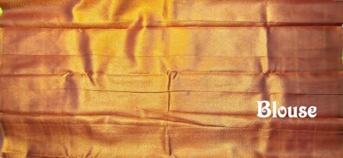 SREE KUMARAN Women's Kanchipuram Kubera Silk Pure Pattu Sarees With Blouse (VSK325-16)