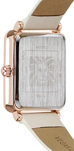 Anne Klein Women's Strap Watch, AK/3702, Cream/Rose Gold, AK/3702RGCR