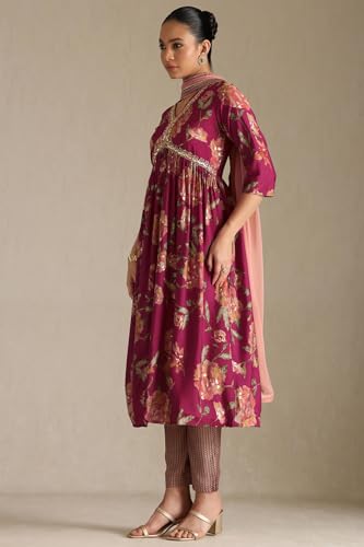 Soch Women's Viscose Salwar Suit Set (EWS5CD21972_Magenta