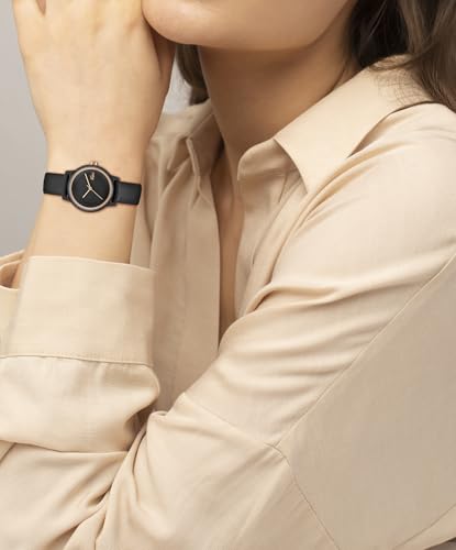 Lacoste Lacoste.12.12 Swift Qtz Basic Black Round Dial Women's Watch|Leather Material|Multi Color Band - 2001436