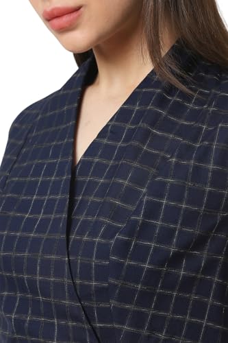 Van Heusen Women's Poly Blend Modern Above The Knee Dress (VWDRFRGFE80252_Navy