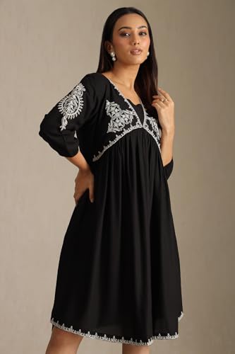 Soch Women's Rayon Maxi Dress (FWA5KU61432