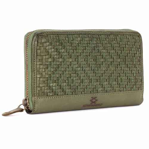 KOMPANERO Genuine Leather Women's Wallet (C-14158-SAGE)