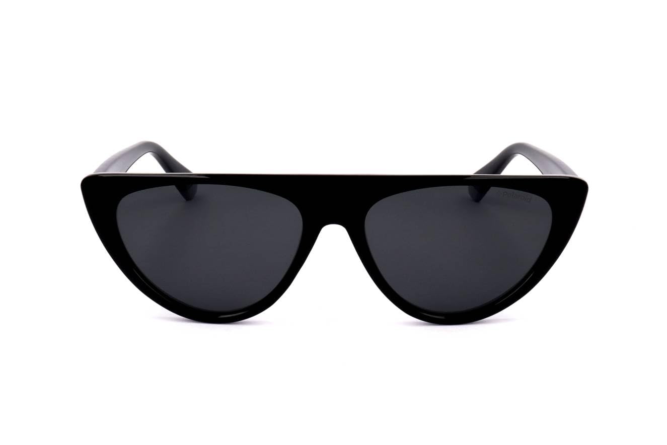 Polaroid Women's PLD 6108/S Cat Eye Sunglasses, Black, 54mm, 16mm