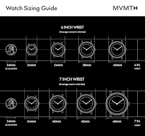 MVMT Frost Women’s Watch, Quartz 2-Hand, 22mm, Stainless Steel Bracelet, 50M Water Resistant – Gift for Her