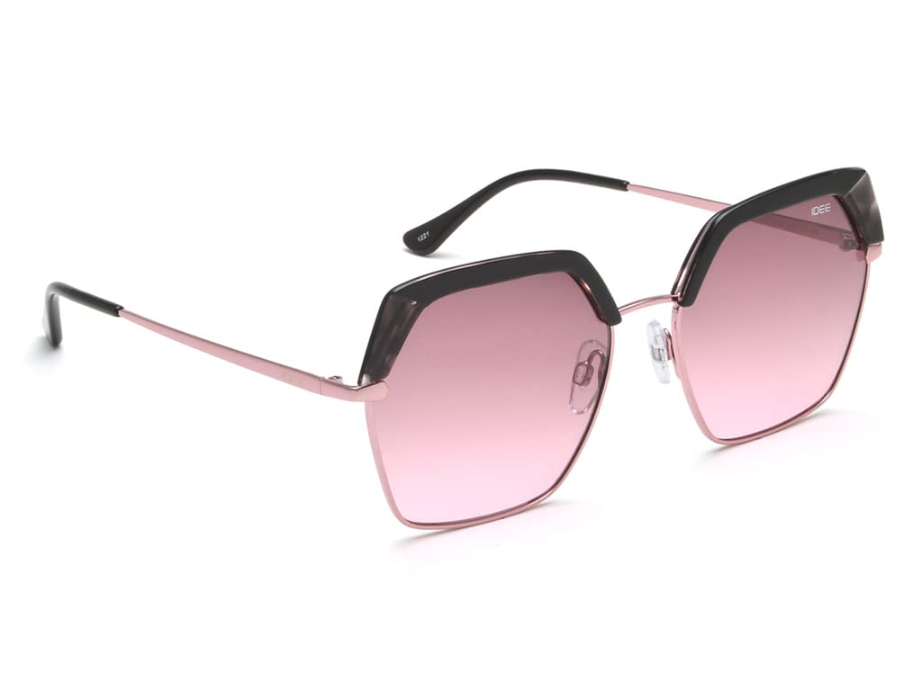 IDEE_Hexagon_Metal_Women_UV Protected_Full Rim_SUNGLASS