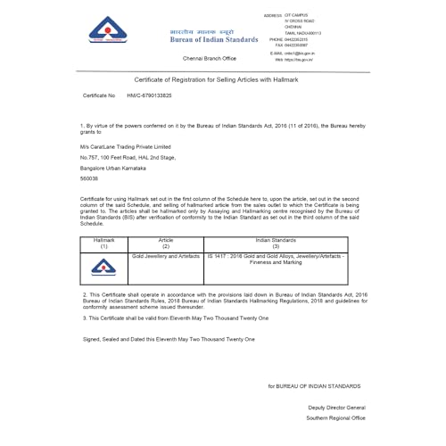 CaratLane 9 KT Yellow Gold Shimmering Pear Diamond Stud Earrings for Women