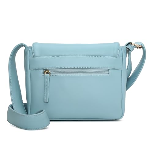 Fastrack Sling Bag For Women | Faux Leather Sling With Ribbon-Like Belt | Magnetic Flap Closure and Multiple Pockets For Easy Storage| Trendy Women's Handbags