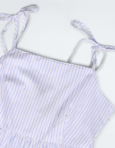 Tommy Hilfiger Women's Cotton A-Line Below The Knee Dress (S24HWDR033_Blue_2XL)