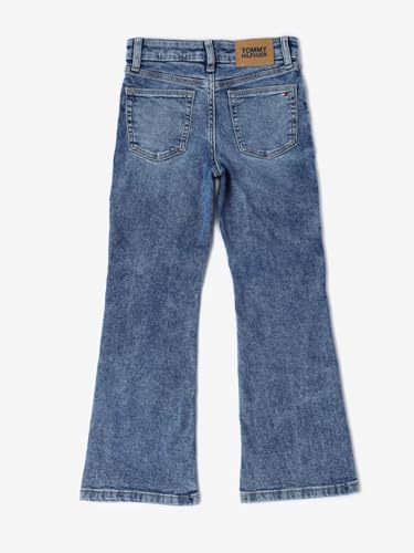 Girls Mid Wash Skinny Fit Mid Rise Jeans