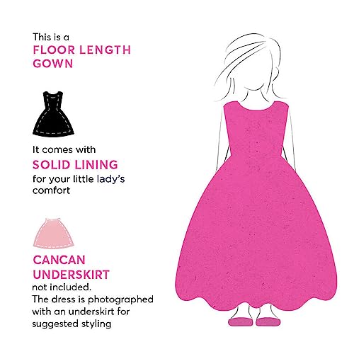 Hopscotch Girls Polyester and Viscose Sleeveless Applique Slim Fit Gown in Red Color For Ages 12-13 Years (XAC-4366227)