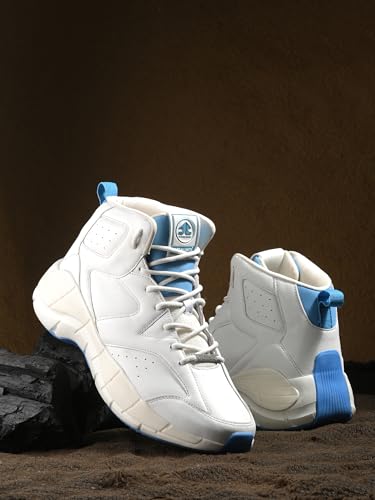 OFF LIMITS Men Rider Casual Sneakers, Off White/H.Blue, 11 UK