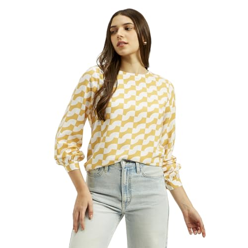 Levi's Women's Geometric Classic Fit Blouse (A9203-0005
