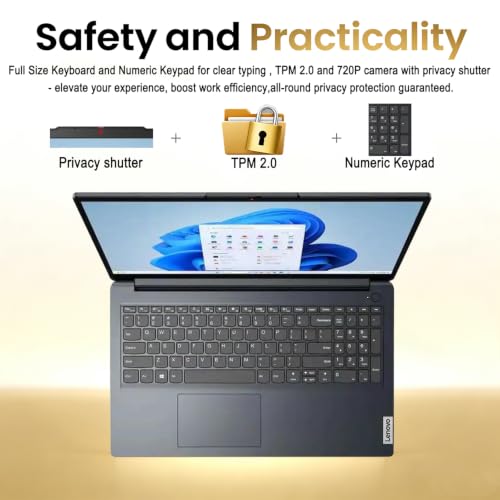 Lenovo IdeaPad Slim 3i • 15.6" FHD Laptop with Microsoft 365 Included • Intel N150 • 8GB DDR5RAM • 128GB SSD • Windows 11