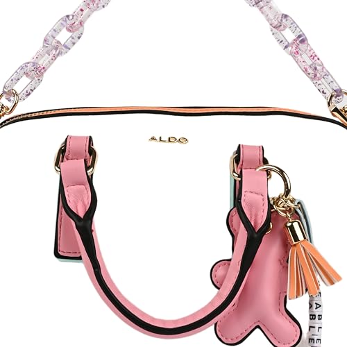 Aldo Women's AZELIA Satchel Bag, White Multicolor
