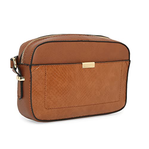 Accessorize London Women's Piper Tan Small Sling Handbag