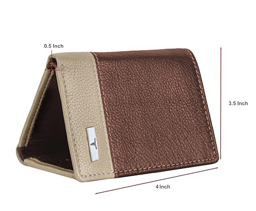 URBAN FOREST Travis Redwood/Sand Leather Wallet for Men