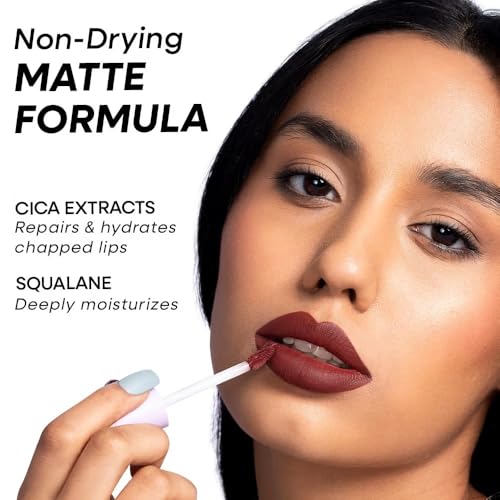 Nykaa Superlight Lip Cloud Airy Mousse Matte Liquid Lipstick for Lip & Cheek - Cinnamon Swirl (5ml)
