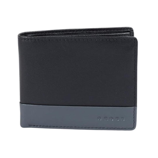 Cross Black Stone Zorzy-Bi-Fold Leather Coin Wallet for Men | 4 Card Slots |2 Slip in Pocket & 2 Full Length Currency Compartments