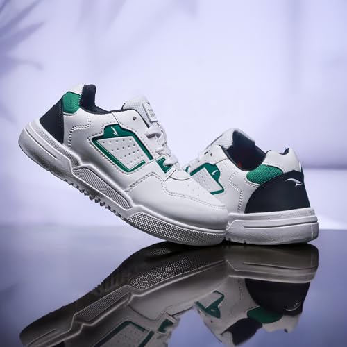 ASIAN Men's Mexico-02 Casual Sneaker Shoes (FULLWHTGRN) -UK 3