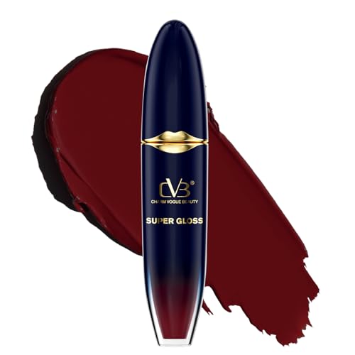 CVB Silk Matte Super Gloss Non Transfer Lipstick 6ml – Long Lasting, Smudge-Proof, Lightweight & Hydrating Matte Finish, C-185