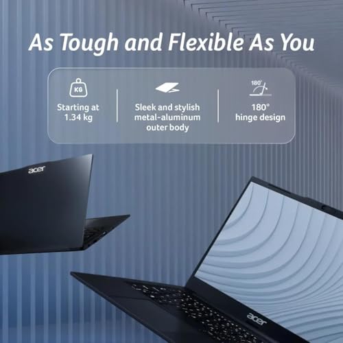 acer TravelLite Smart FHD TL04-51M Laptop, Intel Core i5 1334u 13th Gen 8 Core with 8GB Ram / 512GB NVMe SSD/Intel Iris Xe Graphics/Windows 11/14 Inch / 3 Year Brand Warranty