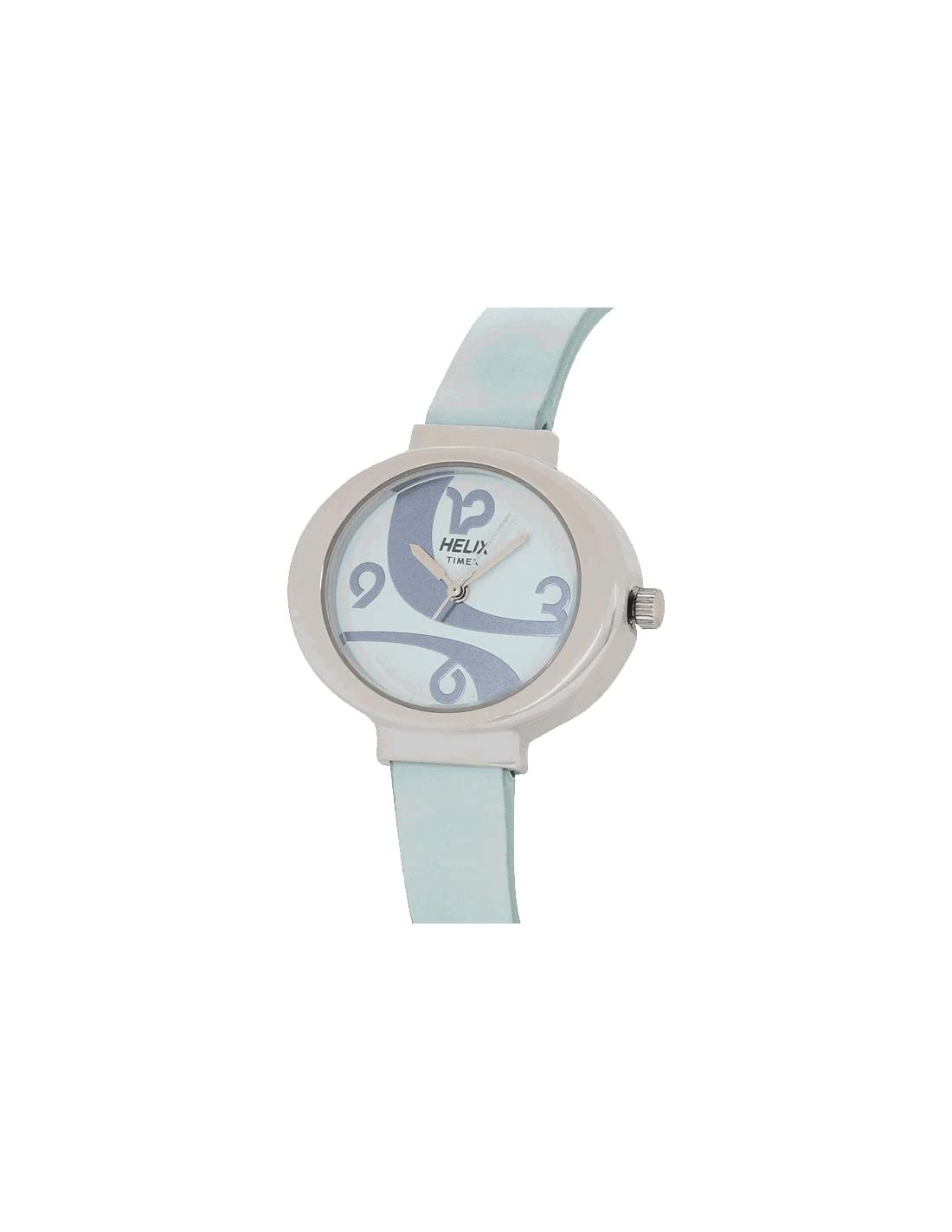 helix Leather Analog Blue Dial Women's Watch-Tw039Hl01, Band_Black