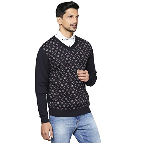 Raymond Dark Blue Sweater (Size: 42)-RMWX01111-B8