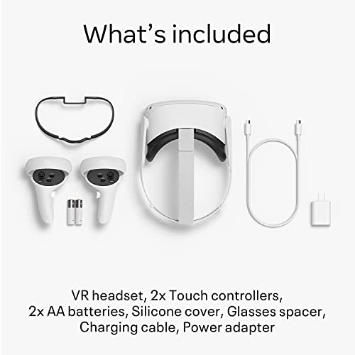 Meta Quest 2 128GB Console Headset, Advanced All-in-One Virtual Reality Headset - 128GB