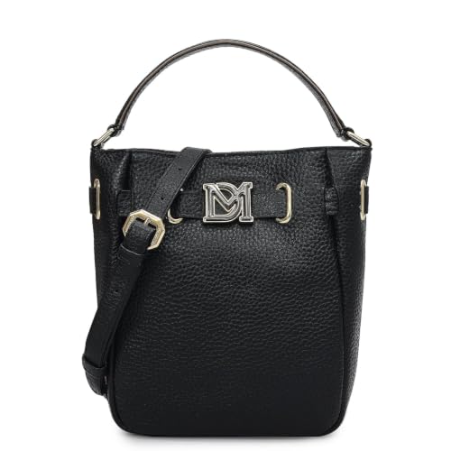 Da Milano Leather Satchel Bag for Women - Black (LB-02424)
