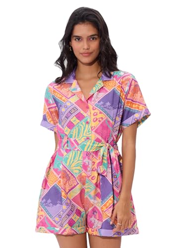 The Souled Store Jungle Vibes Cotton Jumpsuit for Women and Girls