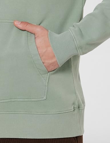 GAP Men's Full Sleeve Hooded Neck Standard Fit Brushed Sweatshirt,Lt. Green,L