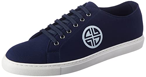 Carlton London Men's Sneakers, Navy Blue, 6