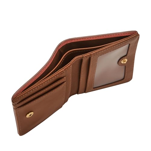 Fossil Womens Leather Logan Red Wallet SL7829604