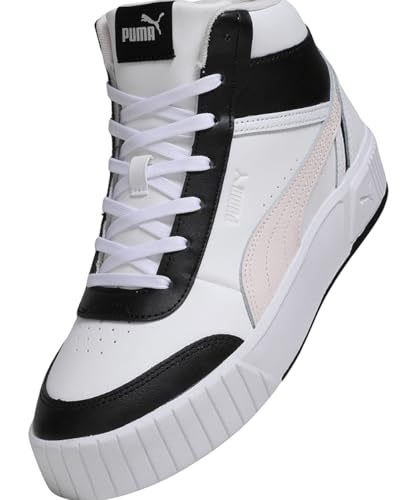 Puma | Carina Mia Women’s Mid-Cut Sneakers | White-Jasmine Flower-Black | 4UK