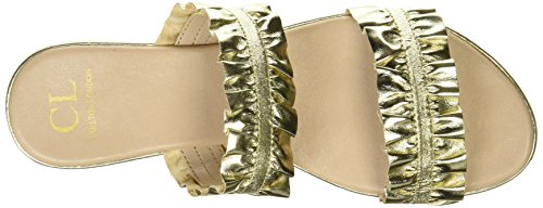 Carlton London Women's Safiyya Gold Fashion Sandals - 6 UK/India (39 EU)(CLL-4203)