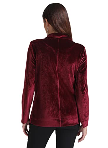 Kazo Women's Blazer (124667MAROONS_Maroon