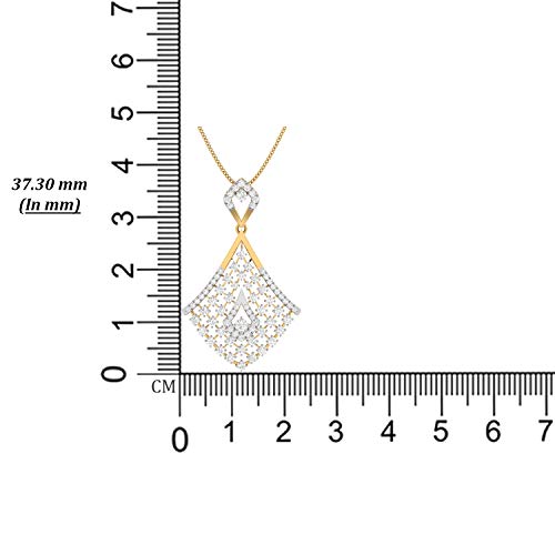 PC Jeweller 18k (750) Yellow Gold and Solitaire Pendant for Women