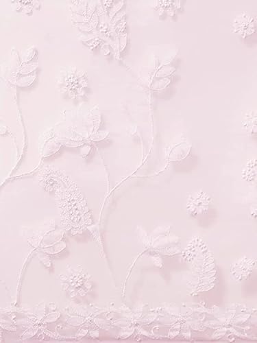 Ada Women's Hand Embroidered Lucknow Chikan Faux Georgette Saree with Unstitched Blouse A311337 Baby Pink