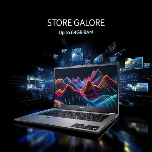 acer TravelLite Business Laptop, AMD R3 7330U Processor (Windows 11 Home/8 GB RAM/512 GB SSD) TL14-42M with 35.5 cm (14") Full HD Display, 1.34 kg