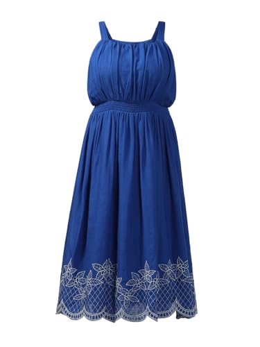 VERO MODA Curve Women's Fit and Flare Blue Dress