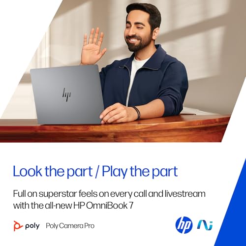 HP OmniBook 7 OLED (Previously Pavilion Plus) Intel Core Ultra 5 255H (16GB LPDDR5,1TB SSD) 3K, 0.2 ms, 14''/35.6cm, Win11, M365, Office24, Meteor Silver,1.5kg, fr0789TU, 5MP Camera, Backlit AI Laptop