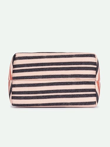 ZOUK Qutub Stripes Printed Women’s Jute Sling Bag | Handcrafted Vegan Leather Multicolor Flap Shoulder Bag