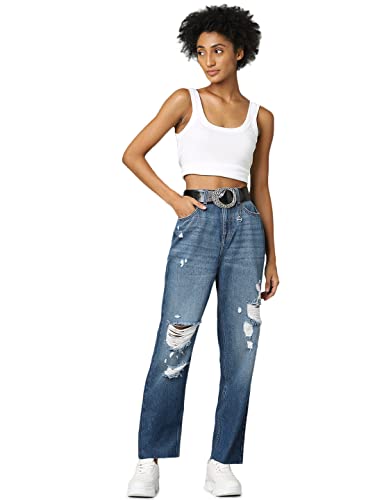 ONLY Regular Fit Jeans(255135801_Medium Blue Denim_28)