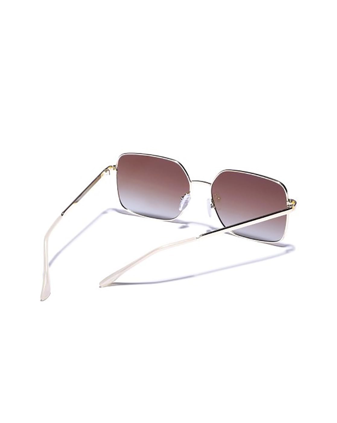 Carlton London Gold Toned with Brown Polarised Lens Oversized Sunglass